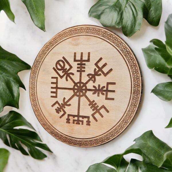 Tablero Vegvísir + Runas Vikingas